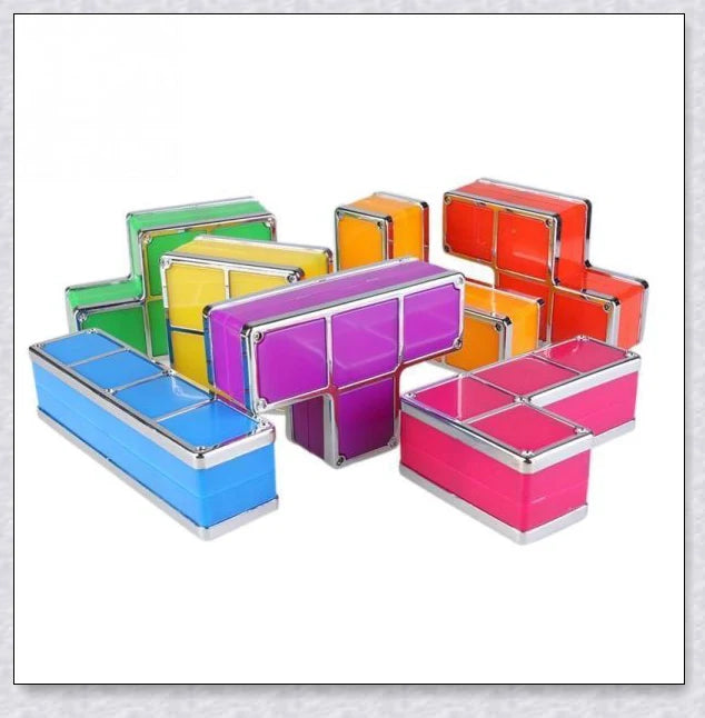 Tetris Constructible Desk Lamp Light - Modular LED-illuminated blocks for endless creative configurations
