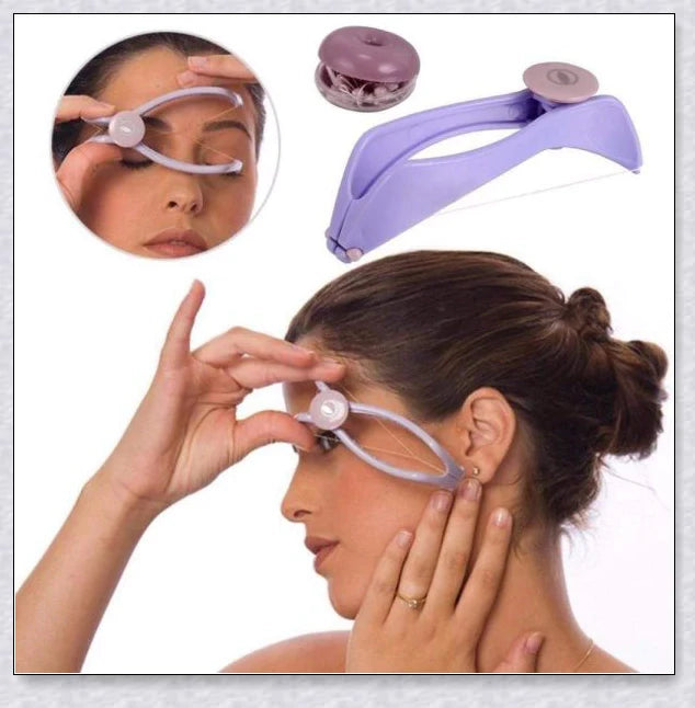 Facial Hair Removal Threading Tool for painless, root-extracting hair removal on the forehead, cheeks, chin, and upper lip