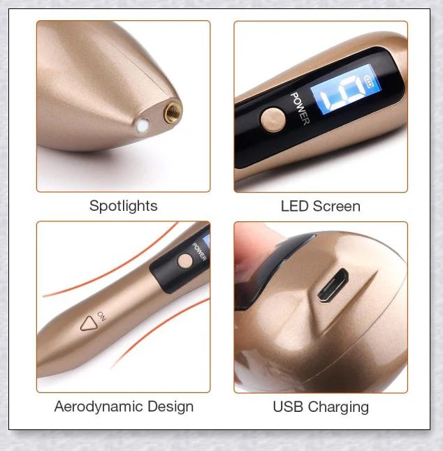 Skin Tag and Mole Remover - Innovative nano-needle technology for safe, effective blemish removal