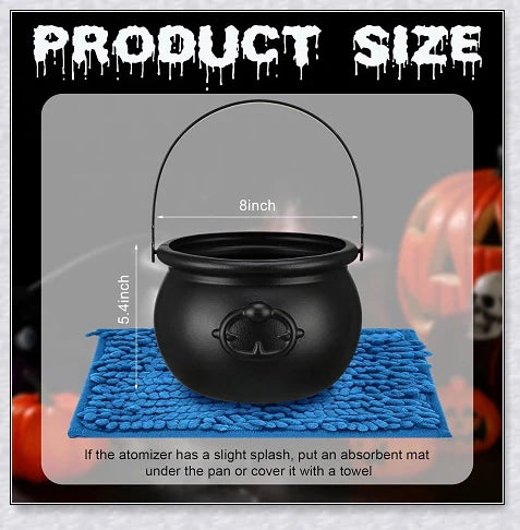 Halloween Witch Pot Smoke Machine Mist Maker with colourful LED lighting and mesmerising mist effect