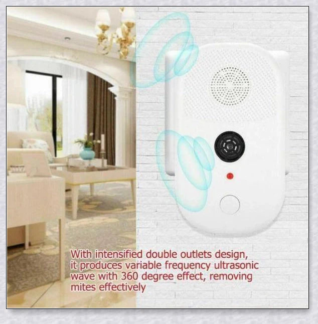 SonicGuard Dust Mite + Bed Bug Killer - Ultrasonic pest control device for a healthy, allergen-free home