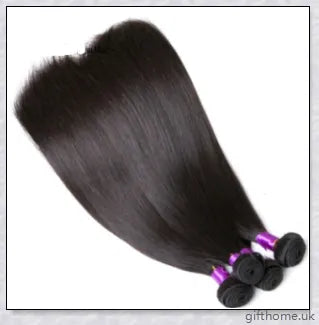Elegant, straight Brazilian human hair extension in natural colour
