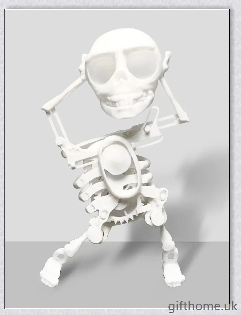3D Model Mini Skull Printing Customised Funny Style Lucky Toy, a desk accessory with mesmerising 3D gravity-defying movements