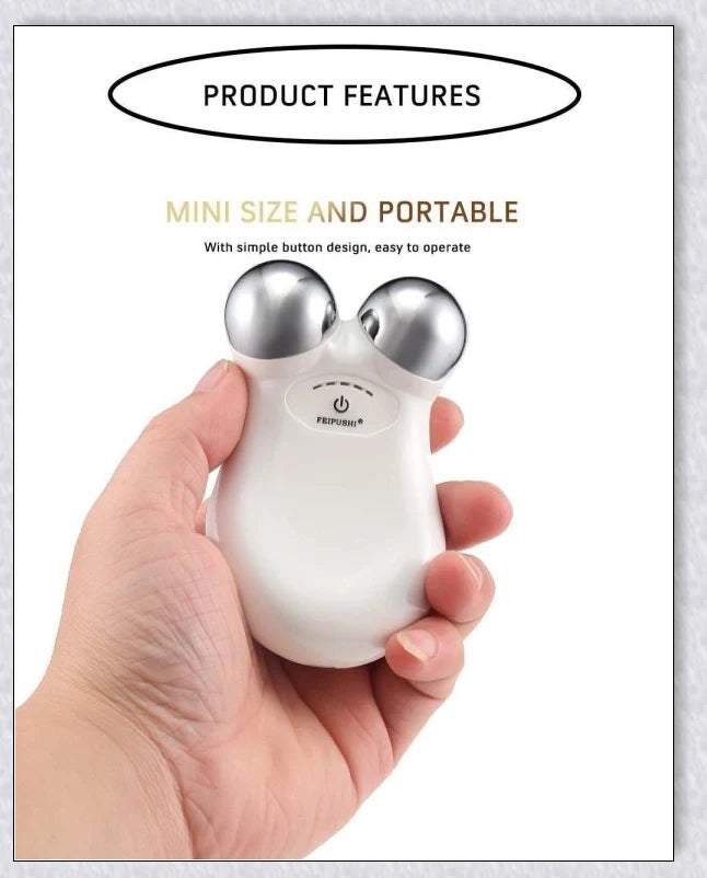 Mini Microcurrent Face Lift Machine for anti-aging skin tightening and rejuvenation