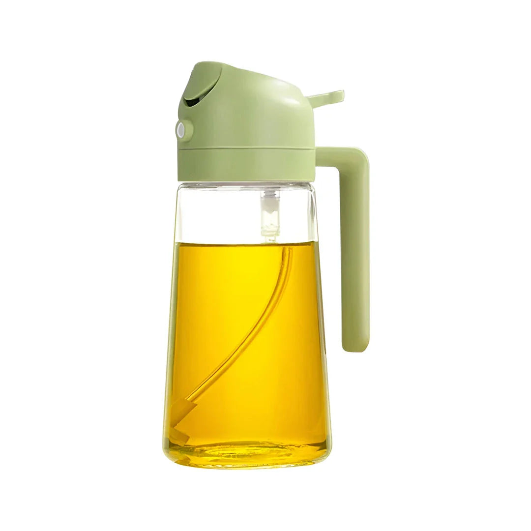 Trendha 2-in-1 Olive Oil Sprayer and Dispenser Bottle with Spraying and Pouring Functions