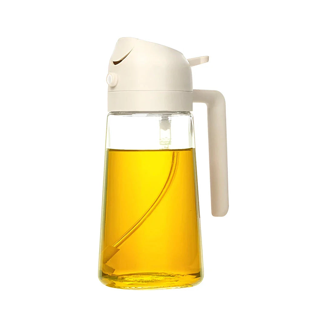Trendha 2-in-1 Olive Oil Sprayer and Dispenser Bottle with Spraying and Pouring Functions