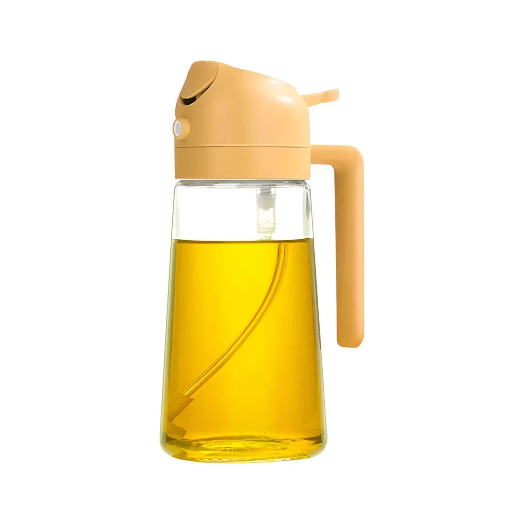 Trendha 2-in-1 Olive Oil Sprayer and Dispenser Bottle with Spraying and Pouring Functions