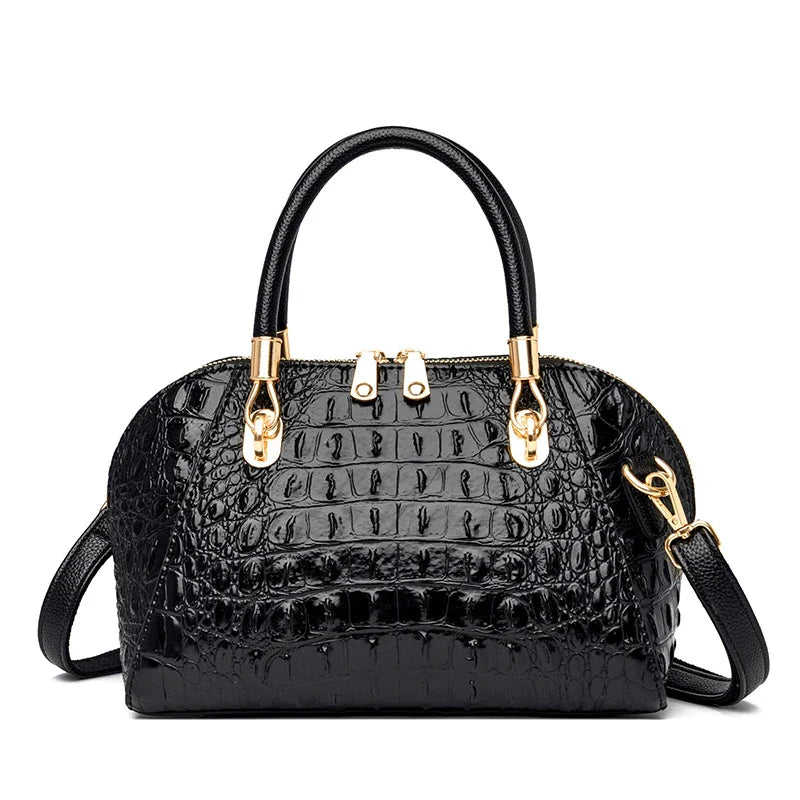 Stylish leather one-shoulder messenger handbag in various colours, featuring a spacious interior and durable construction