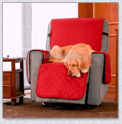 Recliner chair cover with pockets in various colours, providing protection and convenience for your living room furniture