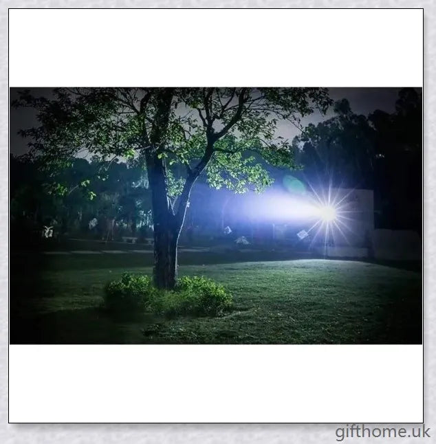 Ultra-bright 90,000 lumens XHP70.2 LED flashlight with aerospace-grade aluminium alloy body and IPX6 waterproof rating