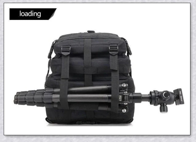 Rugged and water-resistant 40-litre military tactical backpack with multiple compartments and adjustable straps for comfortable carrying.