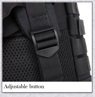 Rugged and water-resistant 40-litre military tactical backpack with multiple compartments and adjustable straps for comfortable carrying.