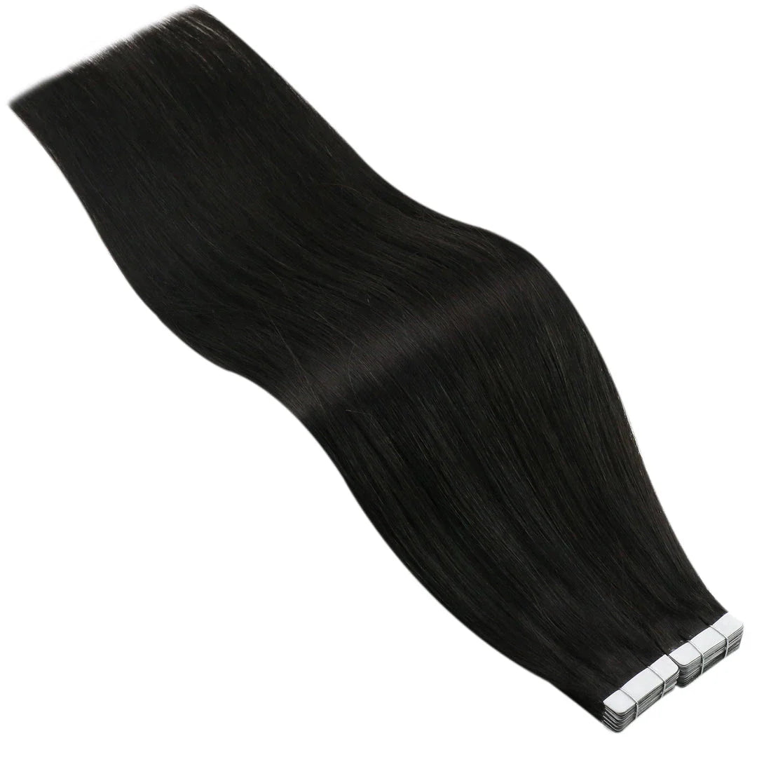 Luxurious Tape-In Human Hair Extensions in Ash Blonde, 24-inch length, 20 pieces per package