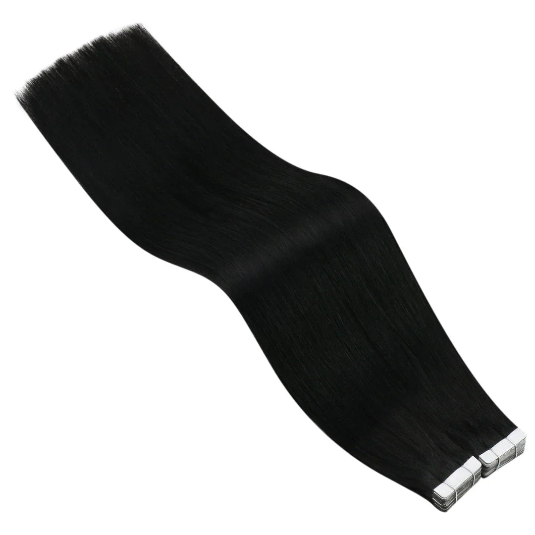 Luxurious Tape-In Human Hair Extensions in Ash Blonde, 24-inch length, 20 pieces per package