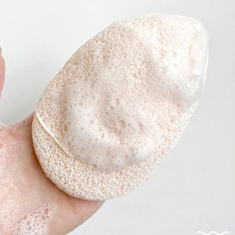 Trendha Natural Exfoliating Face Wash Puff - Soft, skin-friendly sponge material for a deep, refreshing clean