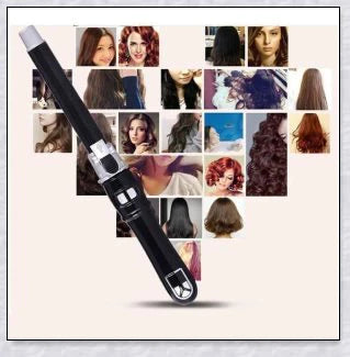 Professional Auto Rotating Curling Iron with Ceramic Technology for Salon-Quality Curls at Home
