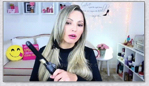 Professional Auto Rotating Curling Iron with Ceramic Technology for Salon-Quality Curls at Home