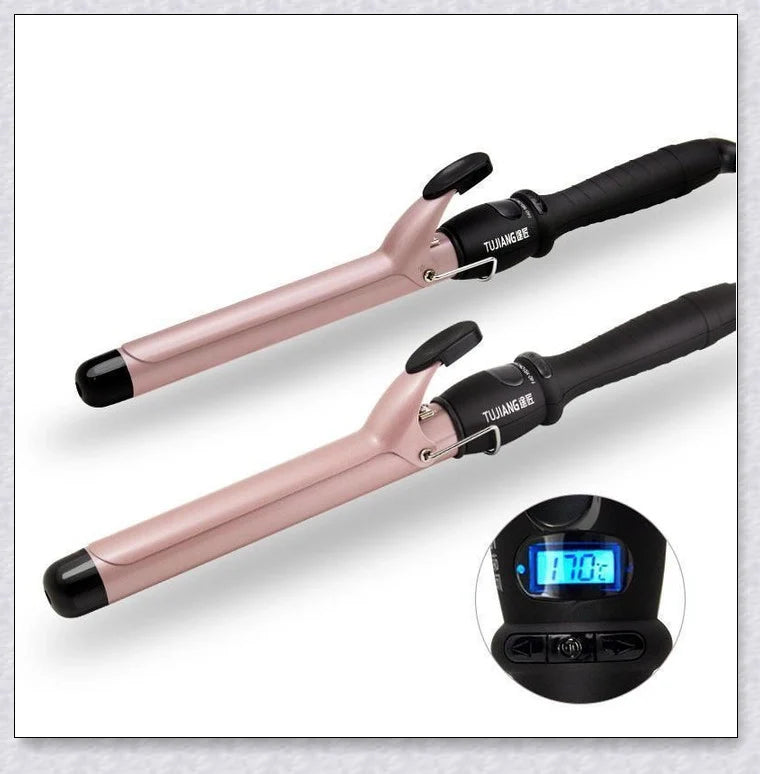 Professional Auto Rotating Curling Iron with Ceramic Technology for Salon-Quality Curls at Home