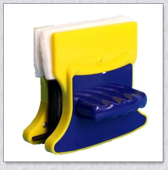 Magnetic Glass Cleaner Brush with polypropylene construction and powerful magnets for easy, streak-free window cleaning