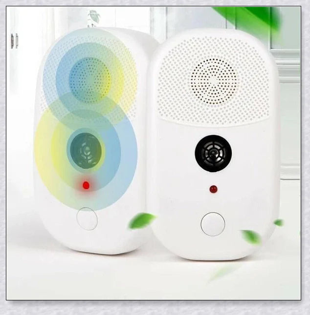 Ultrasonic Bed Bug Killer device with blue LED light, protecting a peaceful sleeping environment