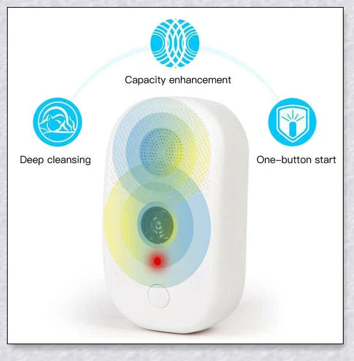 Ultrasonic Bed Bug Killer device with blue LED light, protecting a peaceful sleeping environment