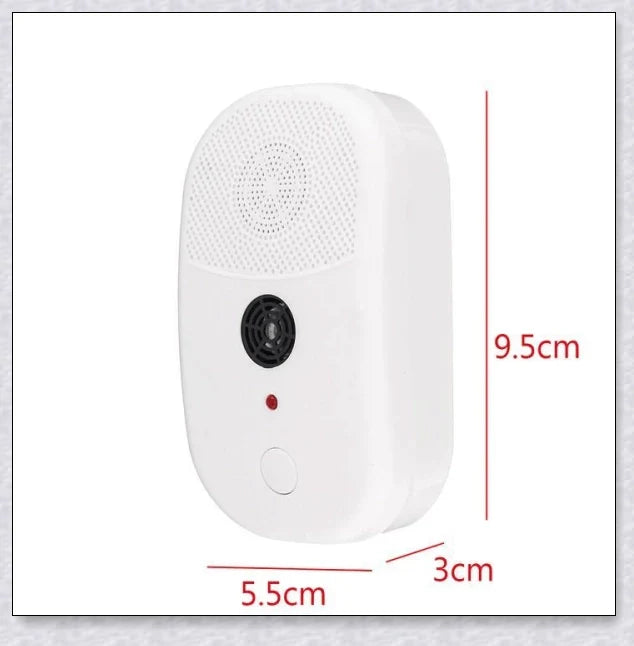 Ultrasonic Bed Bug Killer device with blue LED light, protecting a peaceful sleeping environment
