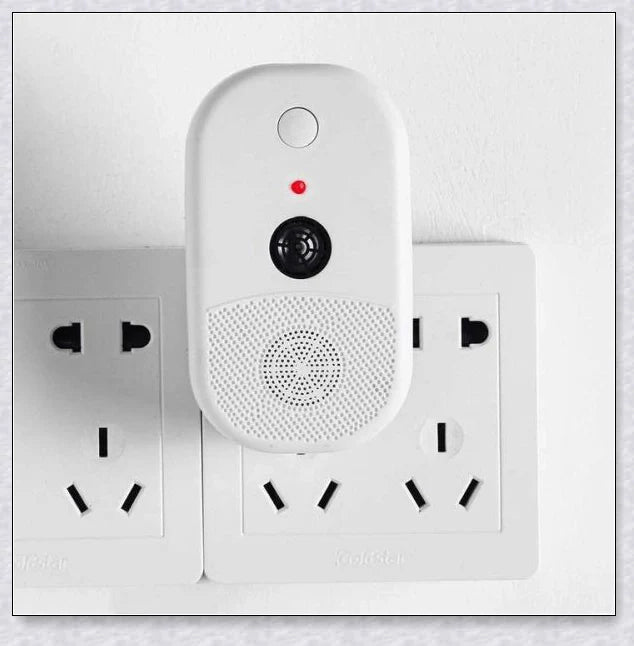 Ultrasonic Bed Bug Killer device with blue LED light, protecting a peaceful sleeping environment