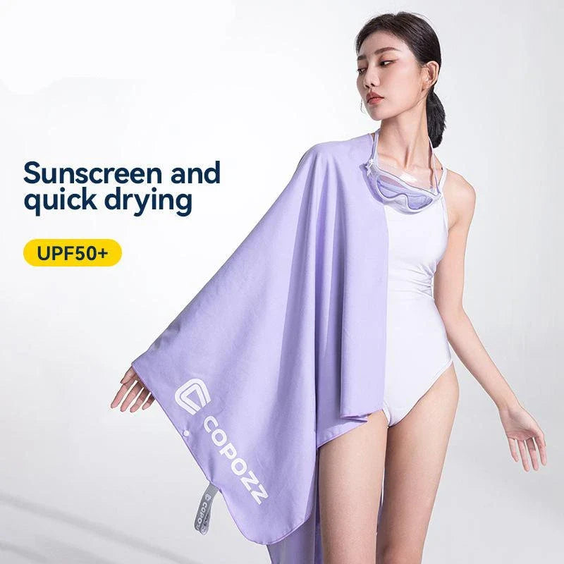Quick-Dry Microfiber Beach Towel in Pink - Highly Absorbent, Lightweight, and Compact Design