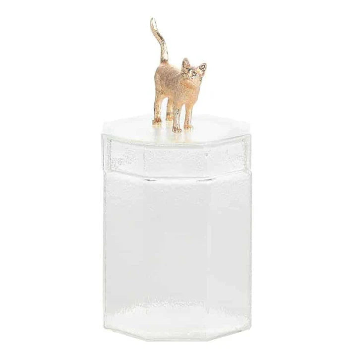 Premium glass food storage jar with a creative rabbit-shaped lid, perfect for storing dry goods and keeping your kitchen organised.