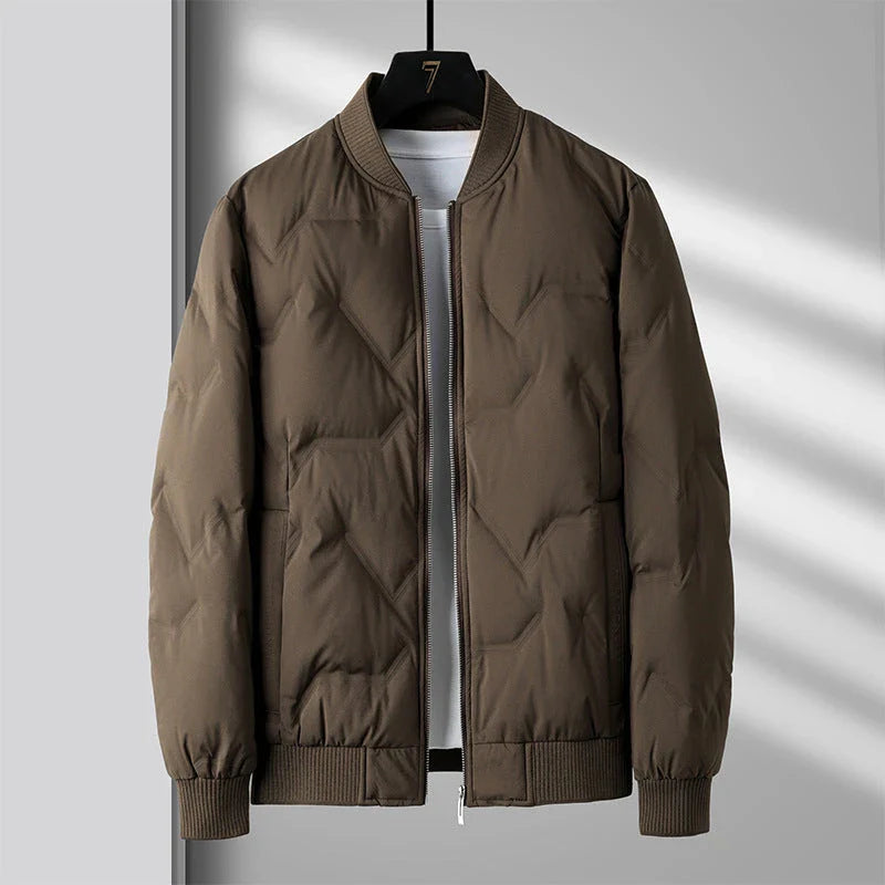 A cosy 90% duck down winter jacket for men, available in a variety of colours and sizes