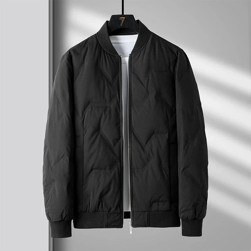 A cosy 90% duck down winter jacket for men, available in a variety of colours and sizes