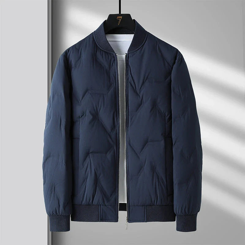 A cosy 90% duck down winter jacket for men, available in a variety of colours and sizes