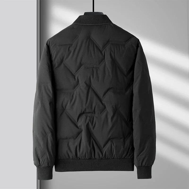 A cosy 90% duck down winter jacket for men, available in a variety of colours and sizes