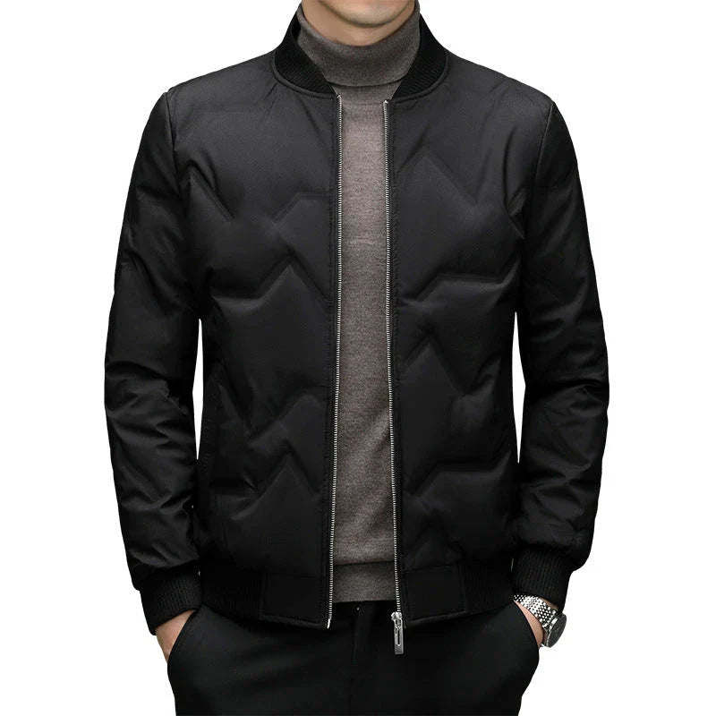 A cosy 90% duck down winter jacket for men, available in a variety of colours and sizes