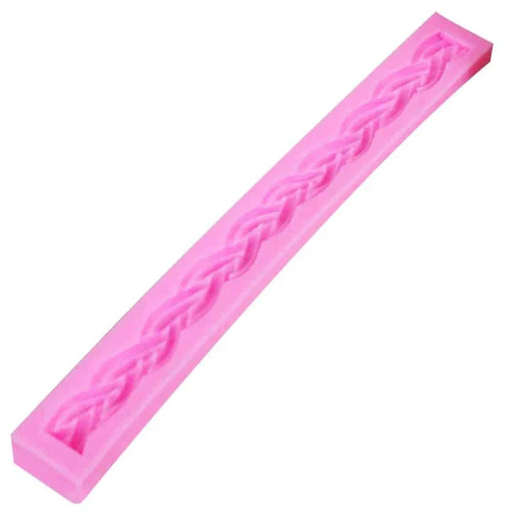Premium 3D long rope shaped silicone cake mold for creating elegant, professional-looking baked goods