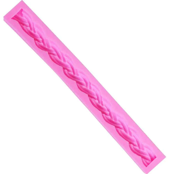 Premium 3D long rope shaped silicone cake mold for creating elegant, professional-looking baked goods