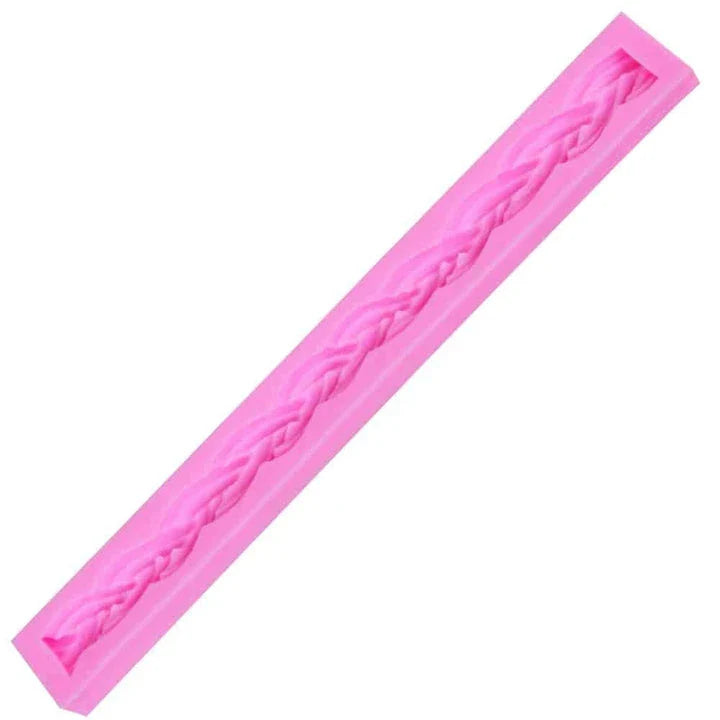 Premium 3D long rope shaped silicone cake mold for creating elegant, professional-looking baked goods