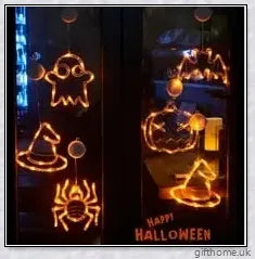 Frightlum Halloween Window LED Lights with enchanting spooky shapes and vibrant illumination