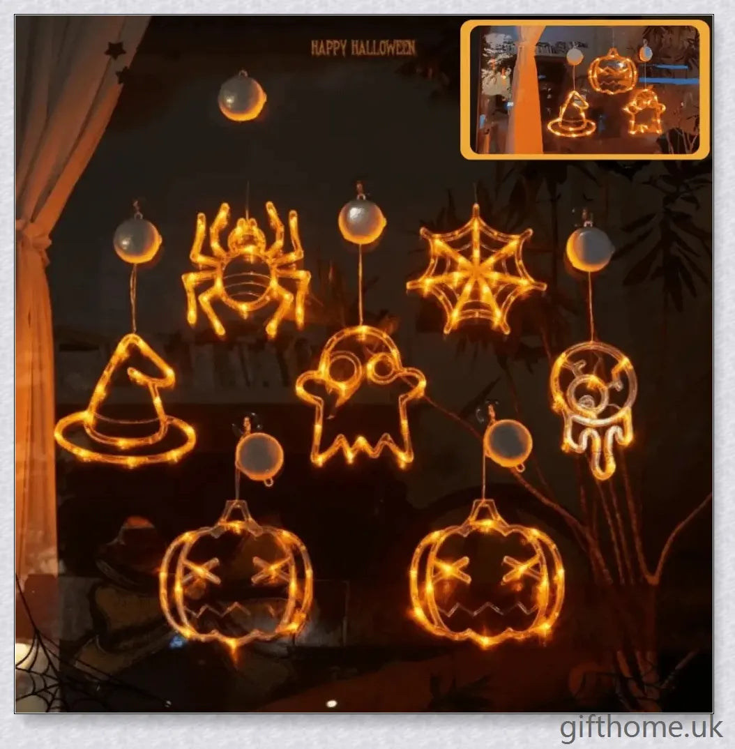 Frightlum Halloween Window LED Lights with enchanting spooky shapes and vibrant illumination