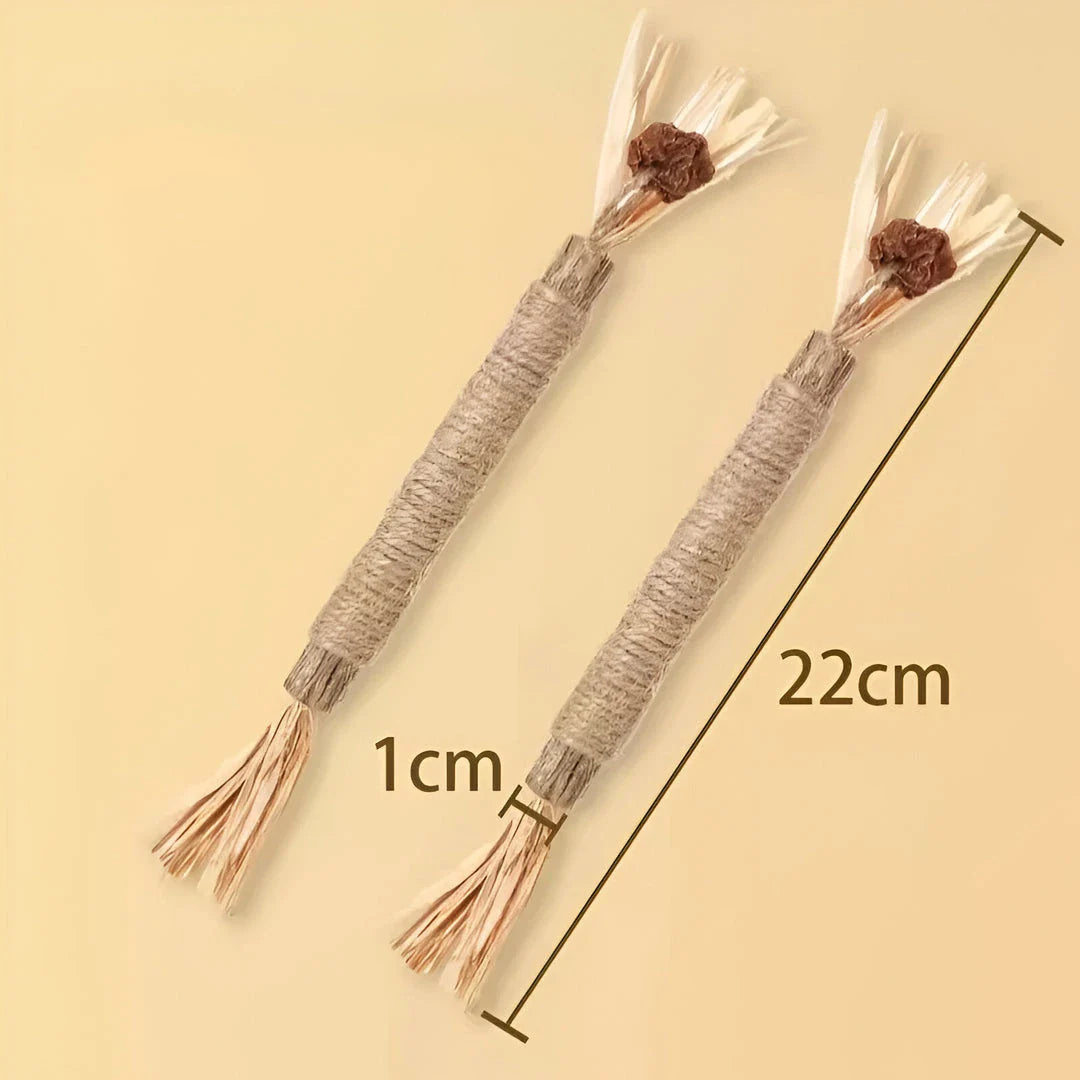Natural Silvervine Catnip Sticks - Premium cat chew toys that promote play, dental care, and digestive health