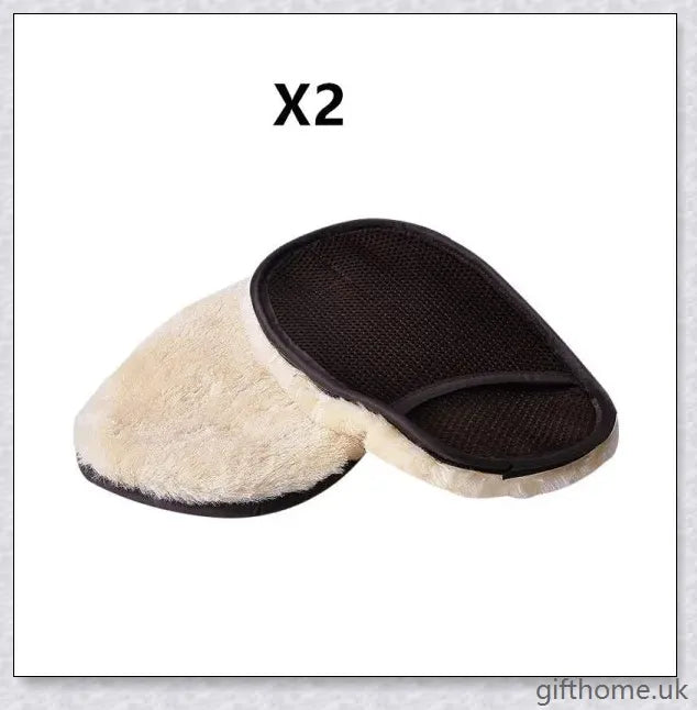 Premium Car Wash Cleaning Gloves made with soft imitation wool for gentle, effective cleaning of car surfaces