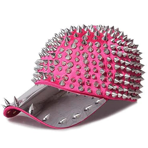 Punk Full Pointed Rivet Baseball Personality Hip-hop Street Dance Cap in various color options