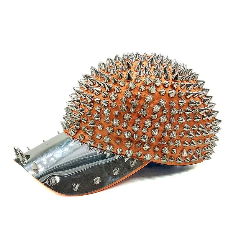 Punk Full Pointed Rivet Baseball Personality Hip-hop Street Dance Cap in various color options