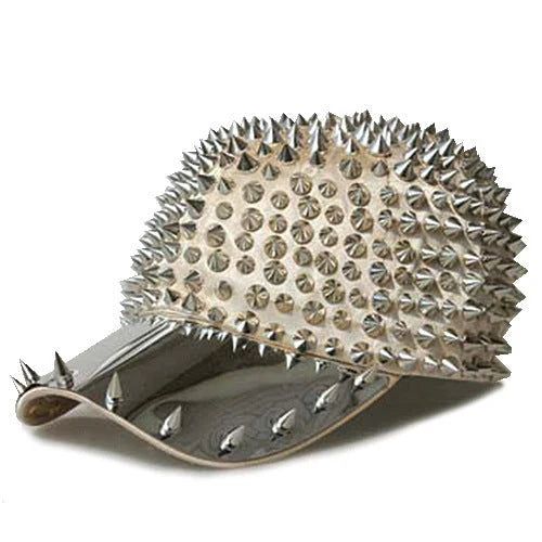 Punk Full Pointed Rivet Baseball Personality Hip-hop Street Dance Cap in various color options