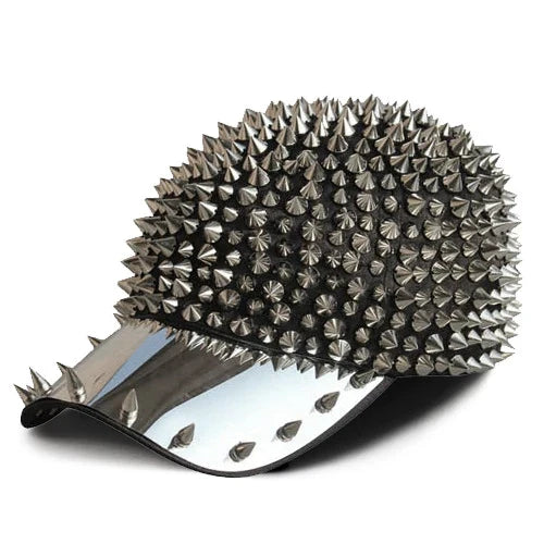 Punk Full Pointed Rivet Baseball Personality Hip-hop Street Dance Cap in various color options