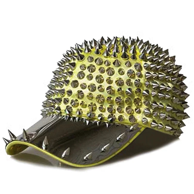 Punk Full Pointed Rivet Baseball Personality Hip-hop Street Dance Cap in various color options