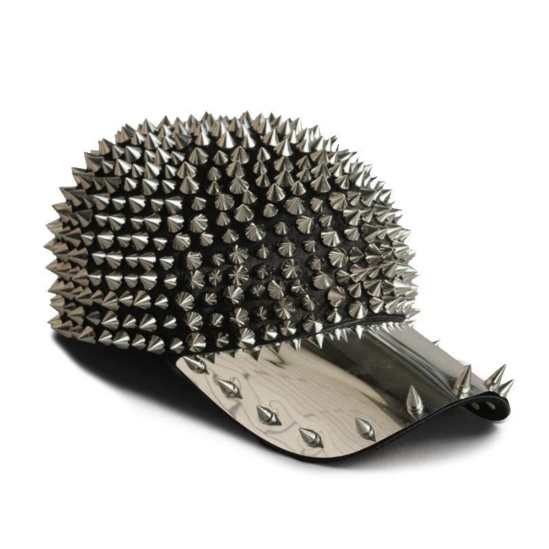 Punk Full Pointed Rivet Baseball Personality Hip-hop Street Dance Cap in various color options