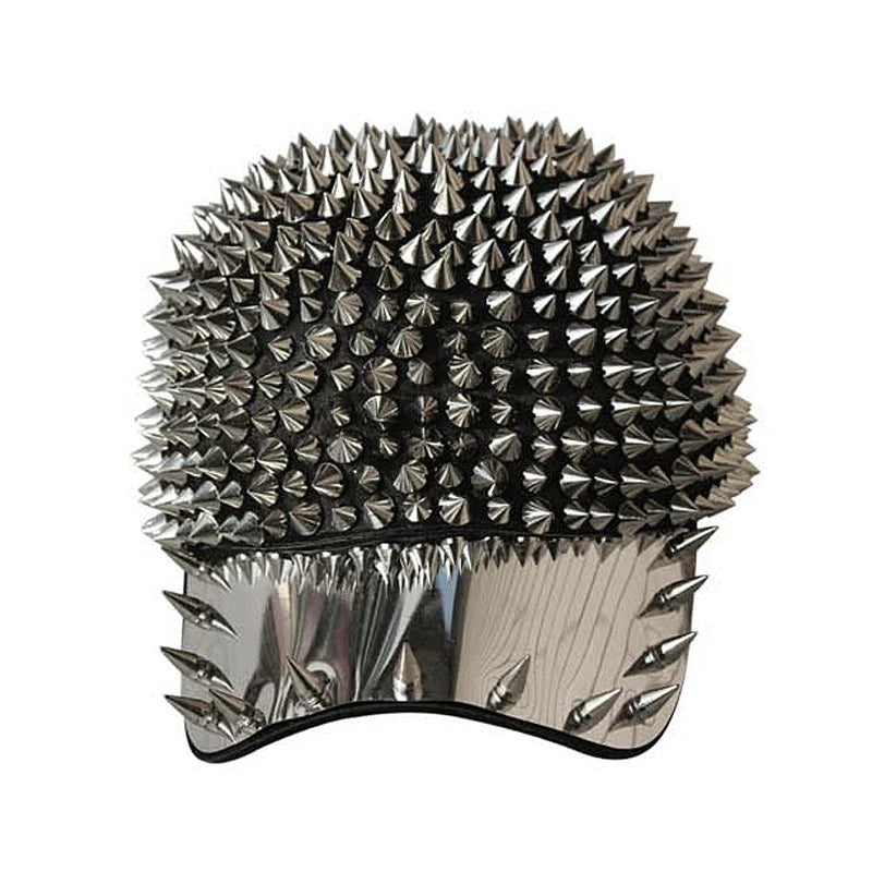 Punk Full Pointed Rivet Baseball Personality Hip-hop Street Dance Cap in various color options