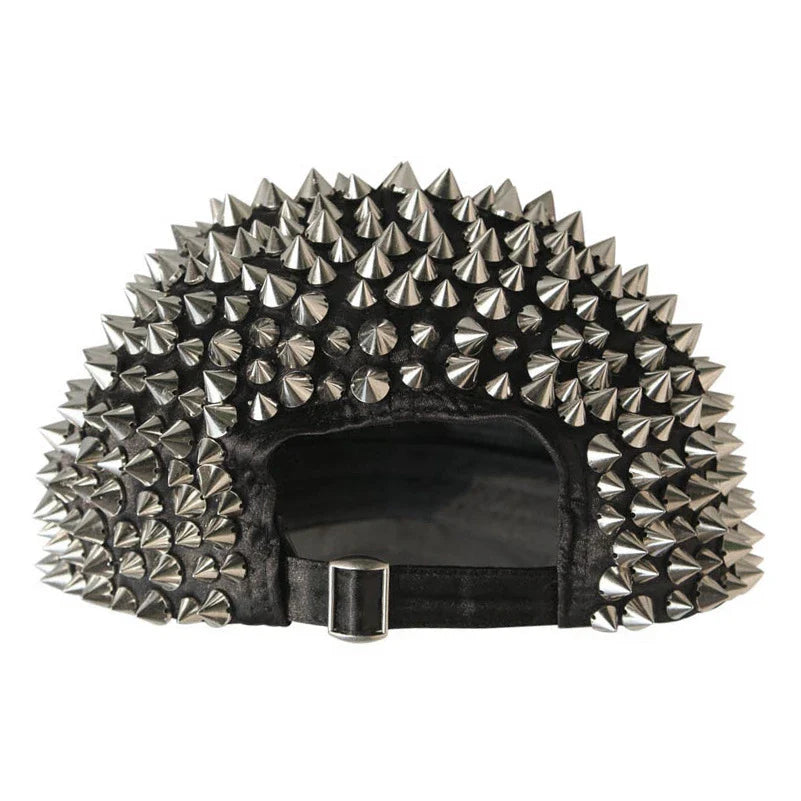 Punk Full Pointed Rivet Baseball Personality Hip-hop Street Dance Cap in various color options