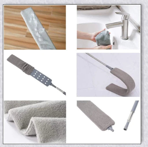 3-in-1 Microfiber Dust Brush with Removable Extendable Handle for Efficient Home and Office Cleaning